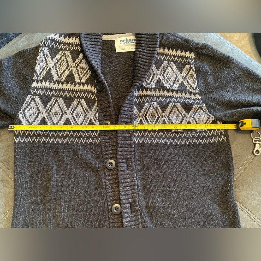 Urban Pipeline cardigan men’s/unisex sweater Med - Picture 5 of 12